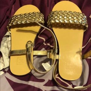 Gold sandals